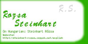 rozsa steinhart business card